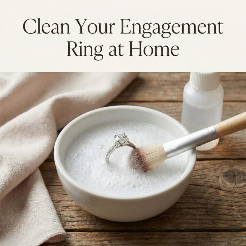 How to Clean Your Engagement Ring at Home: A Step-by-Step Guide