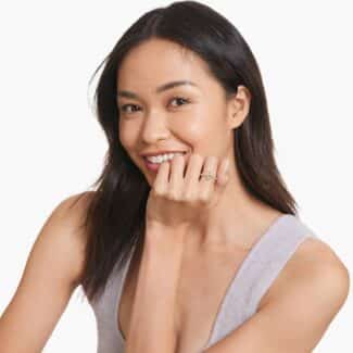 exact lab-grown diamond copy of Selena Gomez engagement ring from James Allen—a stunning 3.09-carat marquise-cut diamond with D color, VVS2 clarity, and excellent polish.