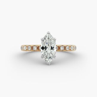exact lab-grown diamond copy of Selena Gomez engagement ring from James Allen—a stunning 3.09-carat marquise-cut diamond with D color, VVS2 clarity, and excellent polish.