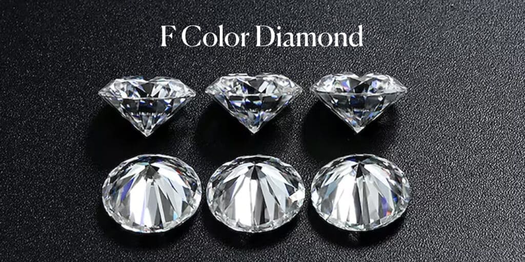 f color diamonds on a black marvel table