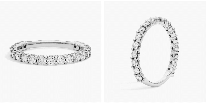 Comfort Fit Round Brilliant Diamond Anniversary Ring in Platinum (1 ct. tw.)