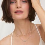 Smile Necklace With Bezel Set Lab-Grown Diamonds in 14K Yellow Gold