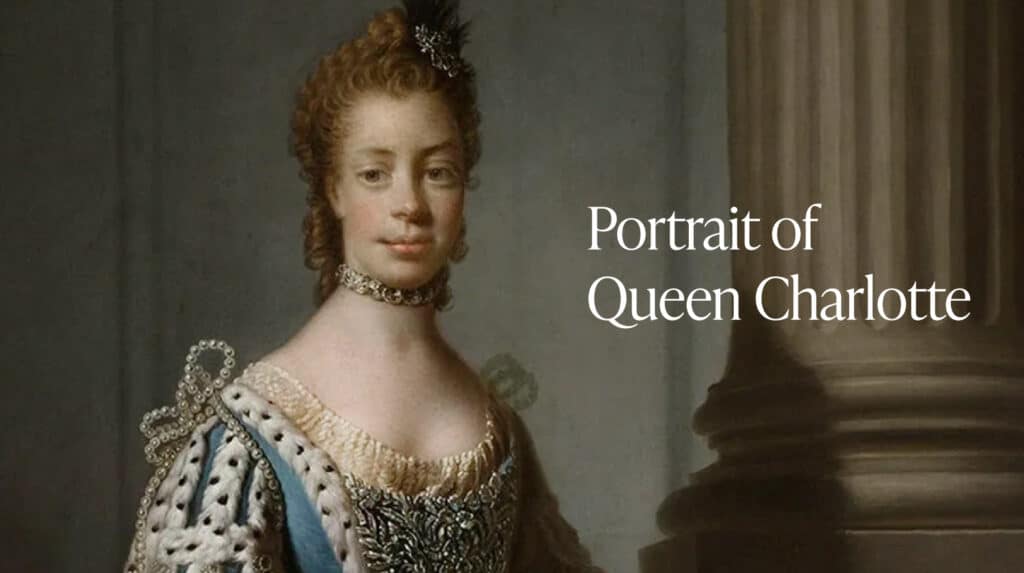 Portrait of Queen Charlotte by the Studio of Allan Ramsay, c. 1760–1800 (© Royal Collection Enterprises Limited 2026 | Royal Collection Trust)