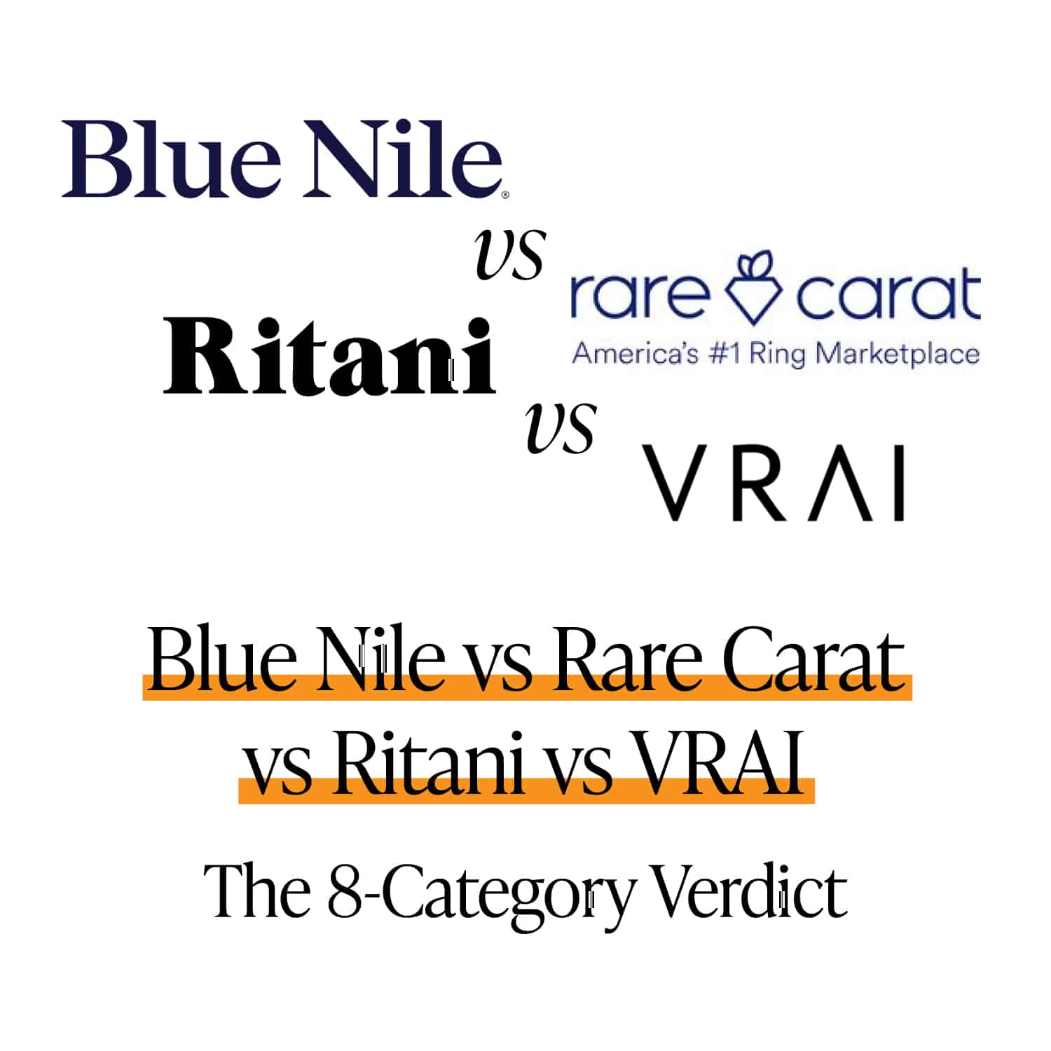 Blue Nile vs Rare Carat vs VRAI vs Ritani: The 8-Category Verdict