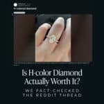 H-Colored Diamond" — We Fact-Checked the Reddit Thread