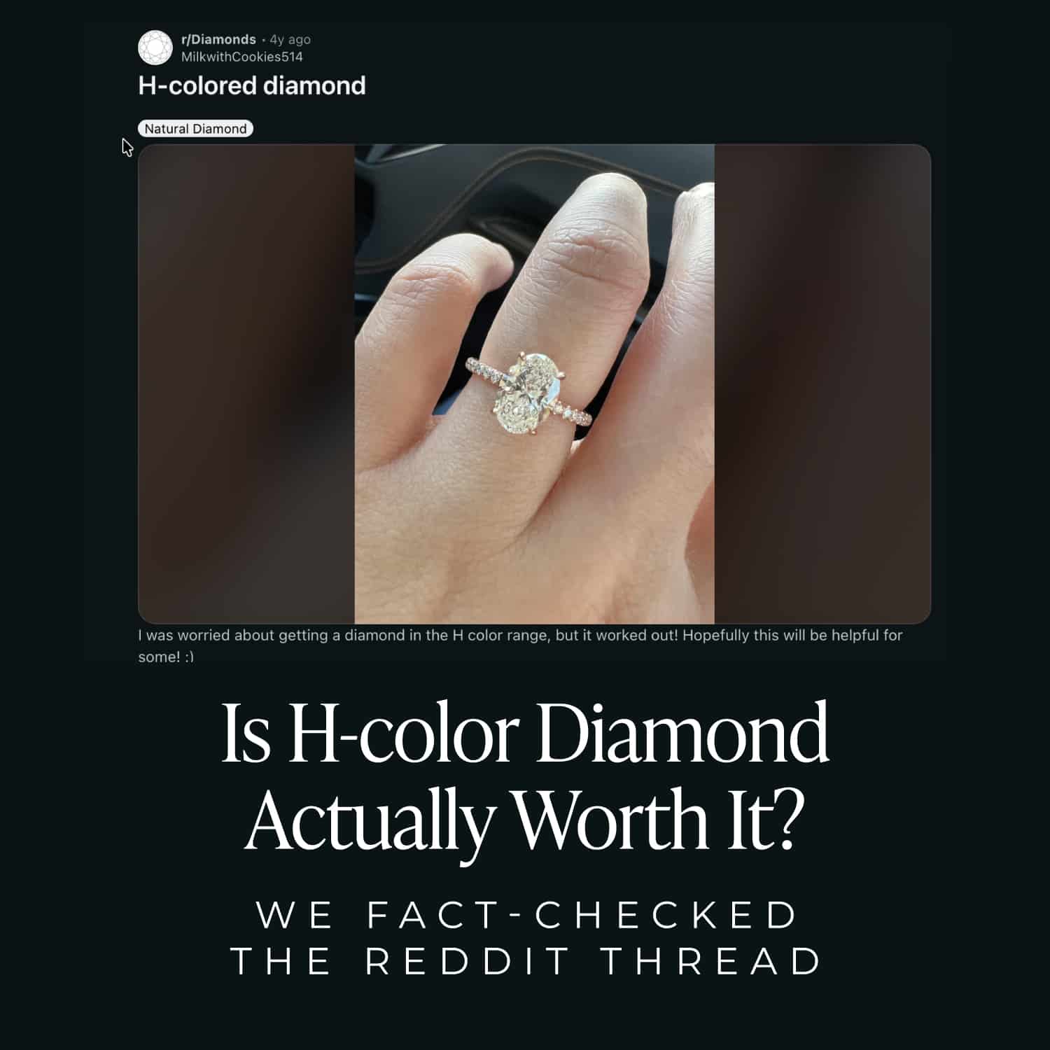 H-Colored Diamond" — We Fact-Checked the Reddit Thread