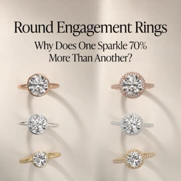Round Engagement Rings: Why Does One Sparkle 70% More Than Another?