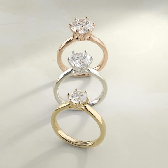 Solitaire Engagement Ring With Intricate Basket In 14K Yellow Gold By James Allen