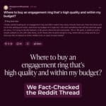 Where to buy an engagement ring that's high quality and within my budget