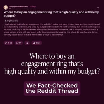 Where to buy an engagement ring that's high quality and within my budget