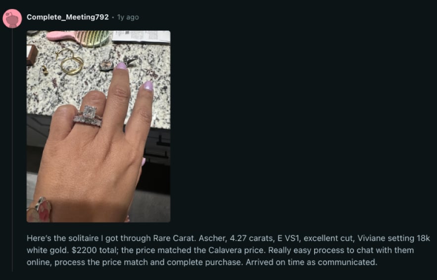 I am about to buy my ring from Rare Caret. What are your experiences with them?
